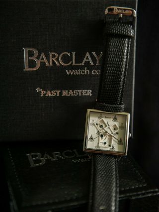 Barclay Past Master Masonic Watch - Leather Band - ONLY $69 4