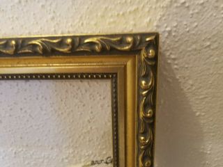 Four Large Wood Gold Leaf Ornate Antique Oil Painting Wood Picture Frame