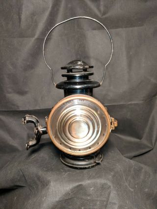 Antique Driving Lamp,  Kerosene Lantern Carriage/buggy Or Auto Rare Macbeth Lens