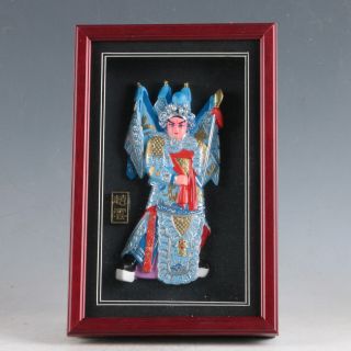 Chinese Lacquerware Handmade Zhao Yun Statue Lp0014