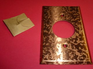 Nos Bell 1 - Gang Single Receptacle,  Antique Copper Finish Wall Plate