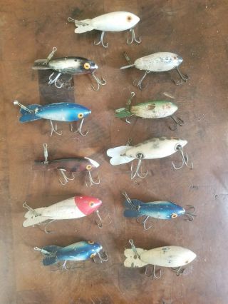 Vintage Group Of 11 Fishing Lures Bomber Baron & Others 6