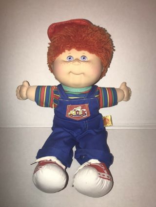 Cabbage Patch Kids Hasbro First Edition Red Hair Boy Cpk Cycle 1990 Vintage Doll
