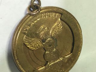 1897 Bryan Mckinley Political Mechanical Dollar Medal Gilt Bronze