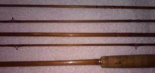 VINTAGE ANTIQUE WRIGHT & MCGILL GRANGER VICTORY FLY ROD 9 ' FT 1938 BAMBOO FISHING 3
