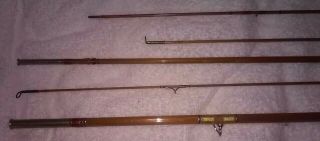 VINTAGE ANTIQUE WRIGHT & MCGILL GRANGER VICTORY FLY ROD 9 ' FT 1938 BAMBOO FISHING 7