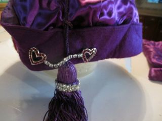 Vintage Authentic Purple Loyal Order Of Moose Lodge Ceremonial HAT 3