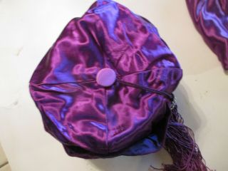 Vintage Authentic Purple Loyal Order Of Moose Lodge Ceremonial HAT 5