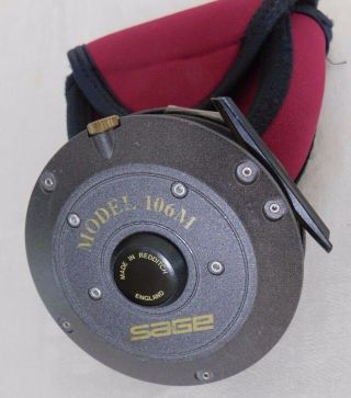 Sage Model 106m Fly Reel With Spare Spool And Cases.