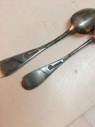 Antique Russian 84 Sterling Spoons 6