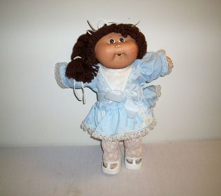 Vintage Cpk Cabbage Patch Kids Doll Brown Braids & Brown Eyes