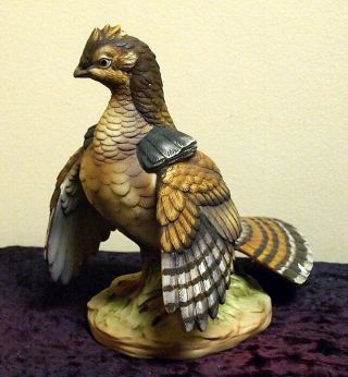 Ceramic Ruffed Grouse By Andrea - Antique,  Home Decor,  Figurine,  Collectible