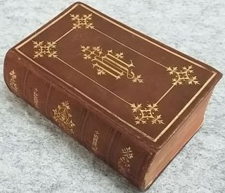 Leather Pocket Book Of Common Prayer Hymns Ancient & Modern Antique 1880