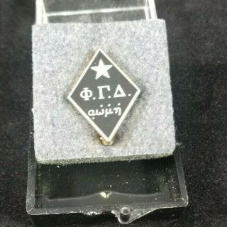 Phi Gamma Delta Fraternity Gold Pin / Badge,  1997 Old Tau Mu Niles E.  Brush