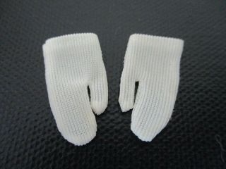 Vintage Barbie Skipper Short White Tricot Gloves (pair B)