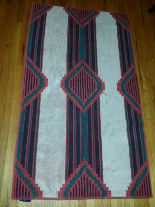 Vintage Ralph Lauren Southwestern Aztec Tribal Towel Made In Usa 27 " X 48 "