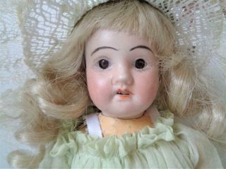 Antique 1800s German Bisque Head Doll 11/0 Am Armand Marseille 10 " Crude Body