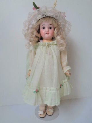Antique 1800s German Bisque Head Doll 11/0 AM Armand Marseille 10 