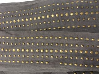 4 Restoration Hardware Teen Curtain Panels Gunmetal With Antique Brass