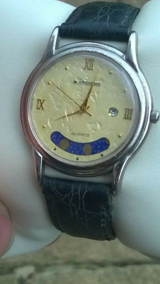 Marciano Mens Vintage Moon Phase Quartz Watch