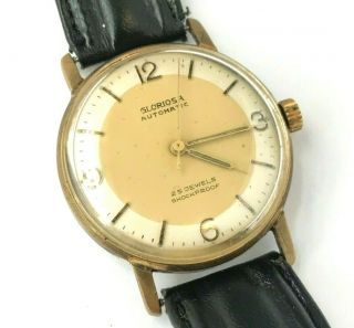 Gents Vintage Gold Plated Gloriosa Automatic 25 Jewel Wristwatch