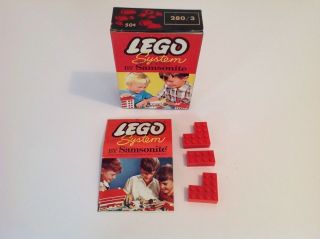 Vintage 1961 Lego System By Samsonite 1 Box 280/ 3