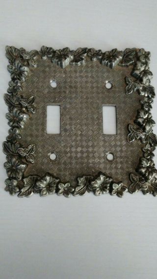 1970 American Tack Hardware Double Switch Plate Cover Brass 75tt Vintage