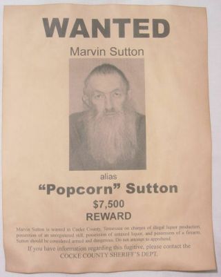 Set of 4 Moonshine Wanted Posters Popcorn Sutton,  Johnse Hatfield,  more 2