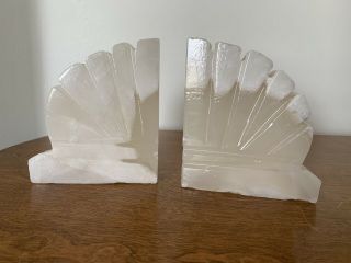 Vintage 1930’s French Art Deco Marble/onyx Bookends