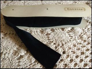 Antique French Black Velvet Fabric Ribbon 8 Yards X 2 " Millinery Trim By Corbeau