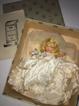 Vintage Storybook Wee Doll Bride Family Series 86 By Nancy Ann With Box