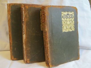 The Poetic Of Robert Burns In Three Volumes Antique Books 1800 