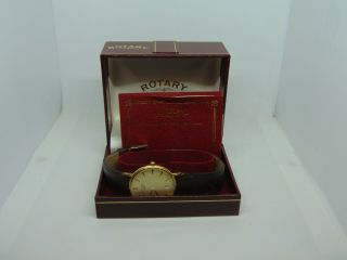Chrono Vintage Rotary 4817 Watch And Box.