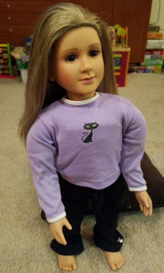My Twinn Doll 1997 Blonde Hair Brown Eyes 23 " Kitty Cat Outfit W Underclothes