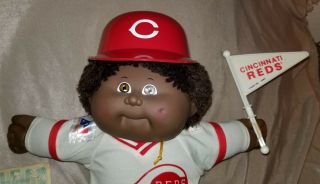Vintage 1986 Cabbage Patch Kids All Star Doll ' Cincinnati Reds ' Born October 1st 3