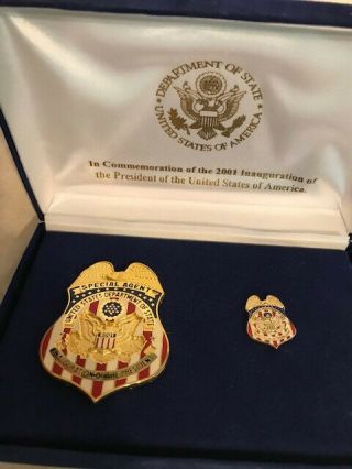 Special Agent Commemorative 2001 Presidential Inauguration Shields (badges)