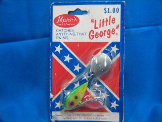 Vintage Little George Mann s Catches Anything That Swims In Package Lure 2