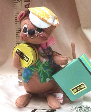 Annalee Mobility Vintage Doll " Tacky Tourist " Bon Voyage Vacation Boy Mouse