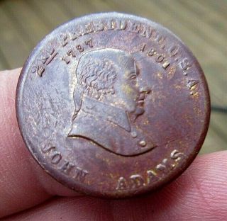 Antique,  Sons Of Liberty,  John Adams,  2nd President Very Old Coin Or Token