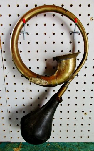 Antique Brass Car Horn 14