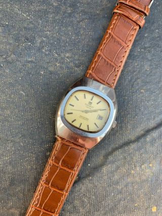 Vintage Tissot Seastar Automatic Tv Case Watch Re Listed