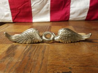Antique Motometer Radiator Cap / Hood Ornament Wings
