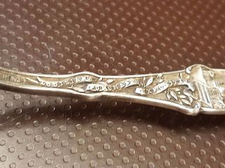 Antique Sterling Silver Cincinnati Ohio,  St Louis MO 2 Souvenir spoons 15.  0 dwt 5