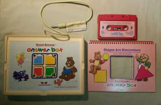 1985 Teddy Ruxpin Answer Box,  Book & Cassette Shaped Are Everywhere 1988