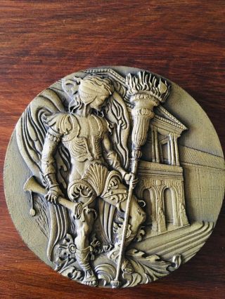 Antique Bronze Medal Made By Vasco Berardo