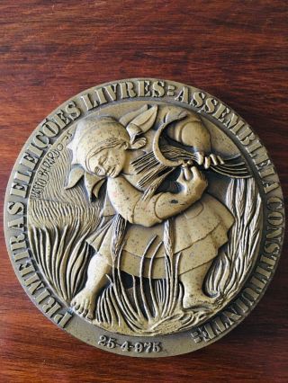 antique bronze medal Made by Vasco Berardo 2