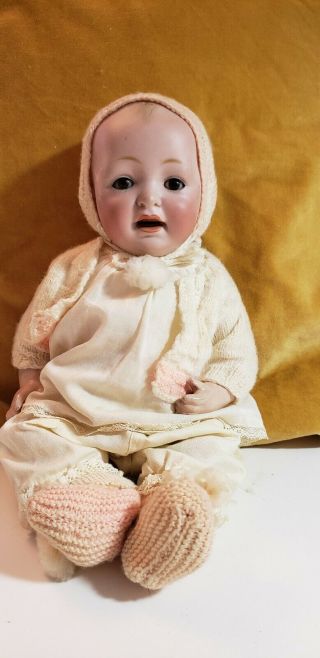 Jd Kestner Antique Baby Doll.  Jdk Porcelein 10 On Back Of Head.  Composition Body