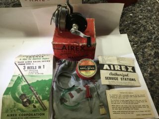 Vintage Airex Bache Brown Mastereel Model 2b,  Bag,  Papers,  Tools,  Line