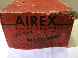 vintage Airex Bache Brown Mastereel model 2B,  bag,  papers,  tools,  line 3