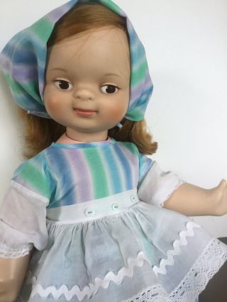 Vtg American Character Doll & Toy Co,  23” Toddler Girl,  “chuckles” - Made One Year